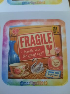 Fragile Handle With Care card Pack - Multicolor~50 Pk